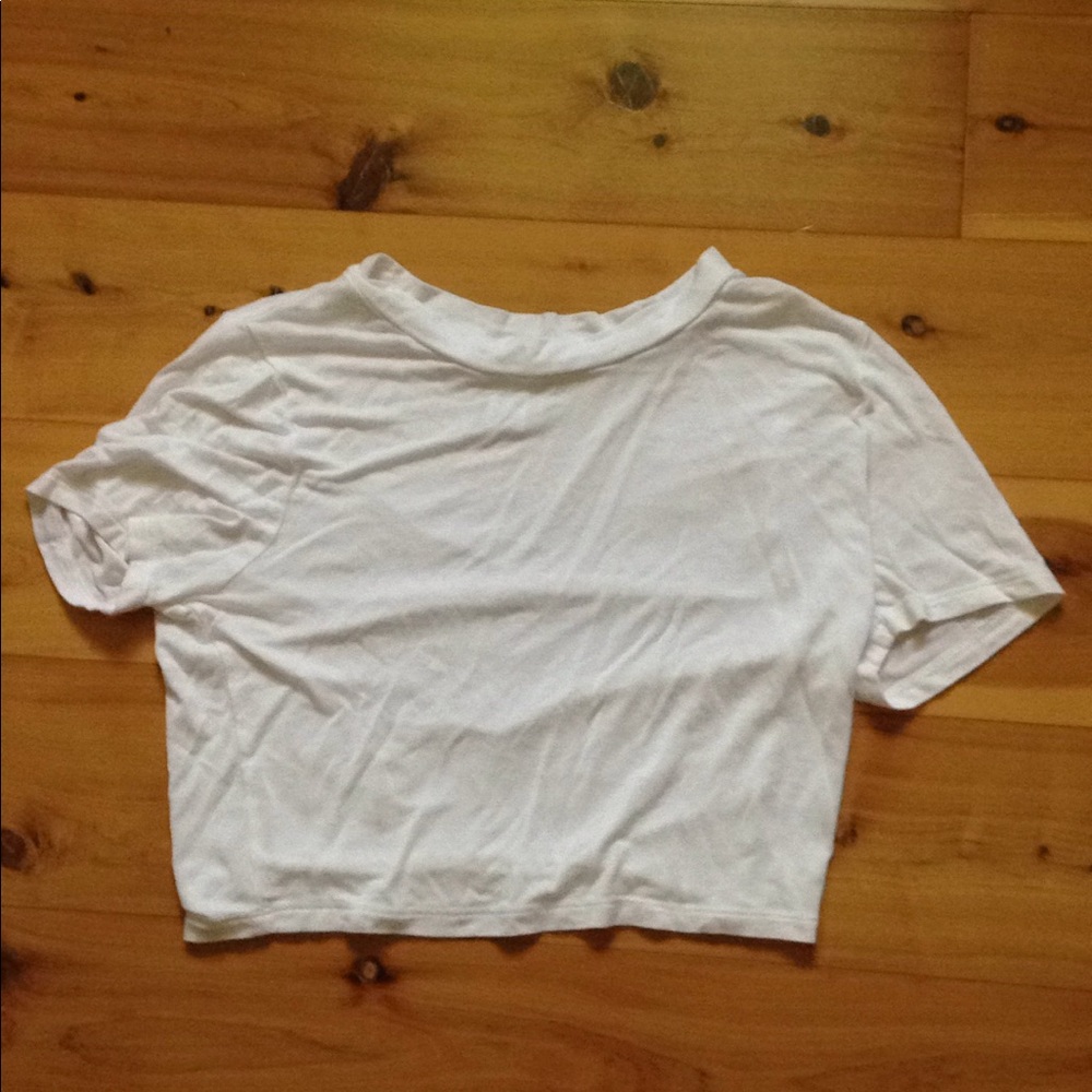 White crop top